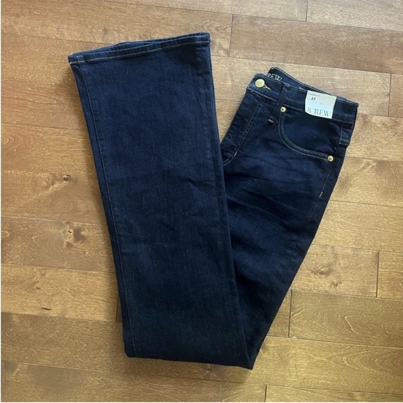 NWT J.Crew High-Rise Bootcut Jeans Classic Flare Super Stretch Denim Size 27 - Picture 8 of 14